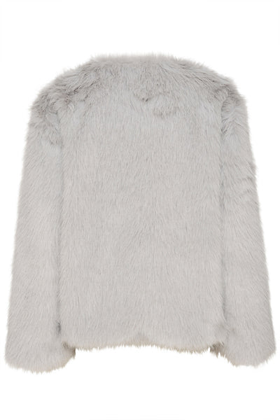 KBSerenity Fur Jacket Flint Gray - 10105337 Thumbnail