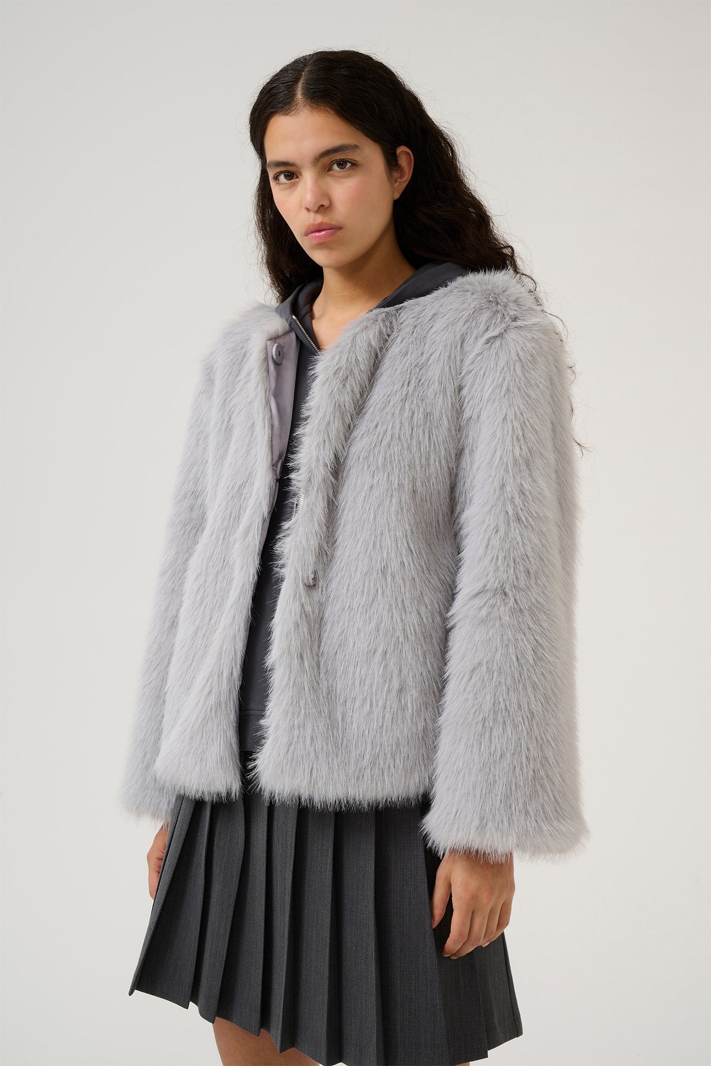 KBSerenity Fur Jacket Flint Gray - 10105337