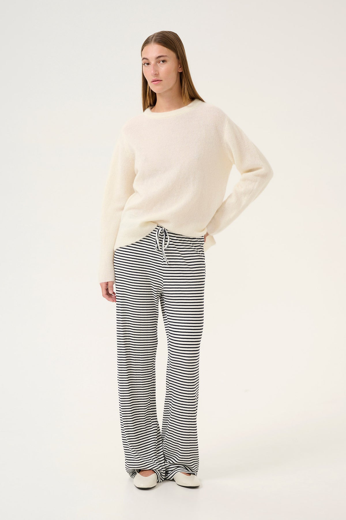 KBCandace Pants Egret/Meteorite Stripe - 10105451