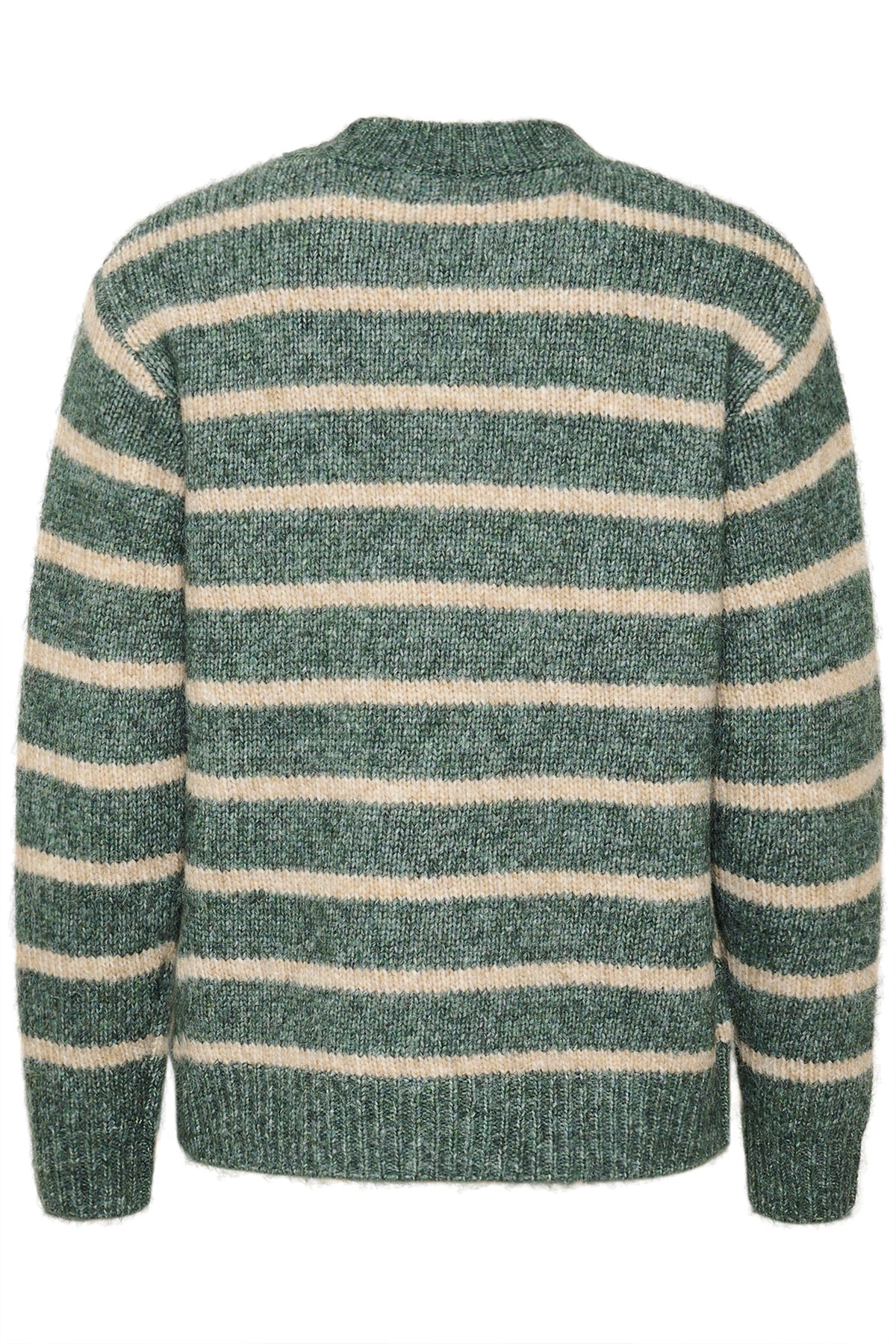 KAtrina Striped Pullover Green mel. / feather gray mel. - 10509257