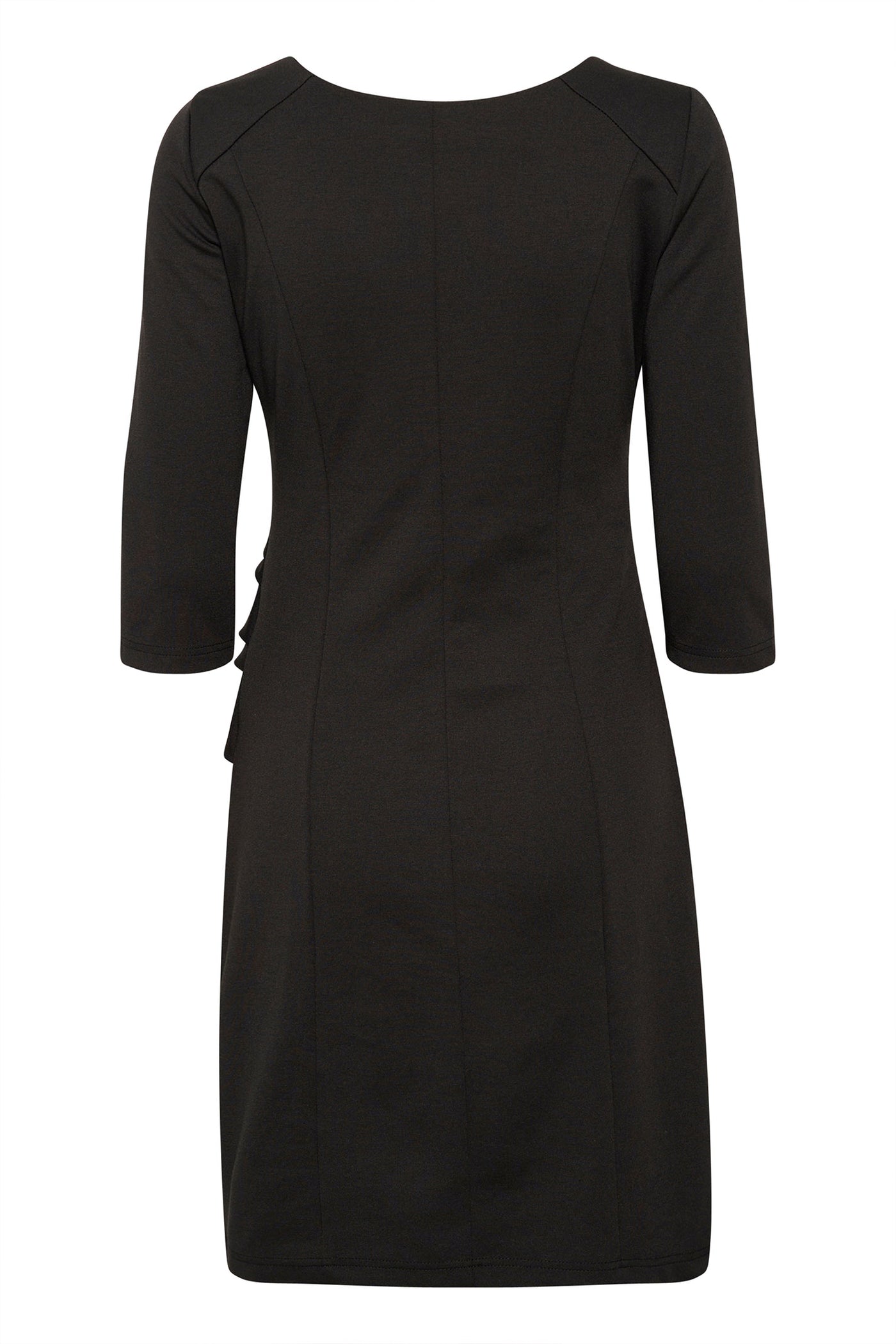 KAindia V-neck 3/4 SL Dress Black deep - 10509356