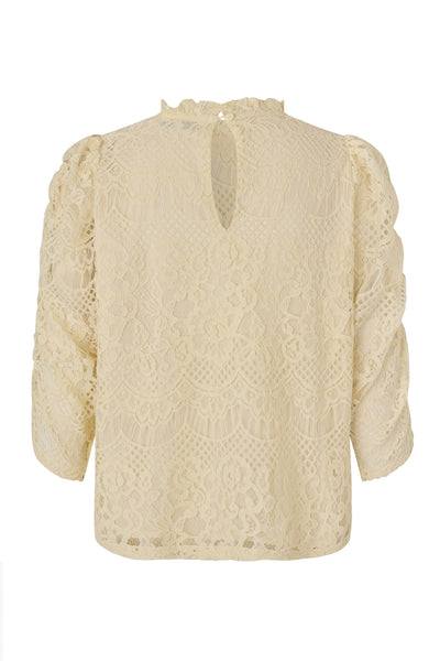 LilouLL Blouse 3/4 02 Creme - 24508-1018 Thumbnail