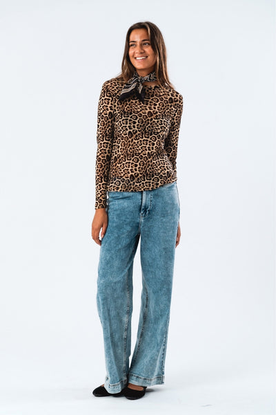 IrieLL Blouse LS 72 Leopard Print Thumbnail