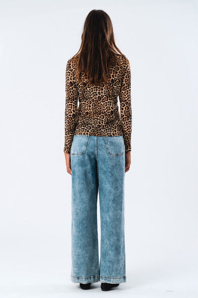 IrieLL Blouse LS 72 Leopard Print Thumbnail