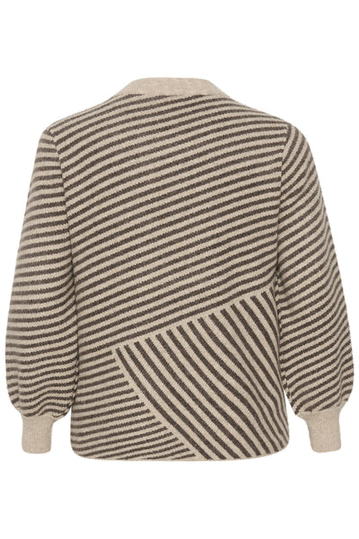 KCverina Knit Pullover Feather Gray mel./ Brown mel. - 10582595 Thumbnail
