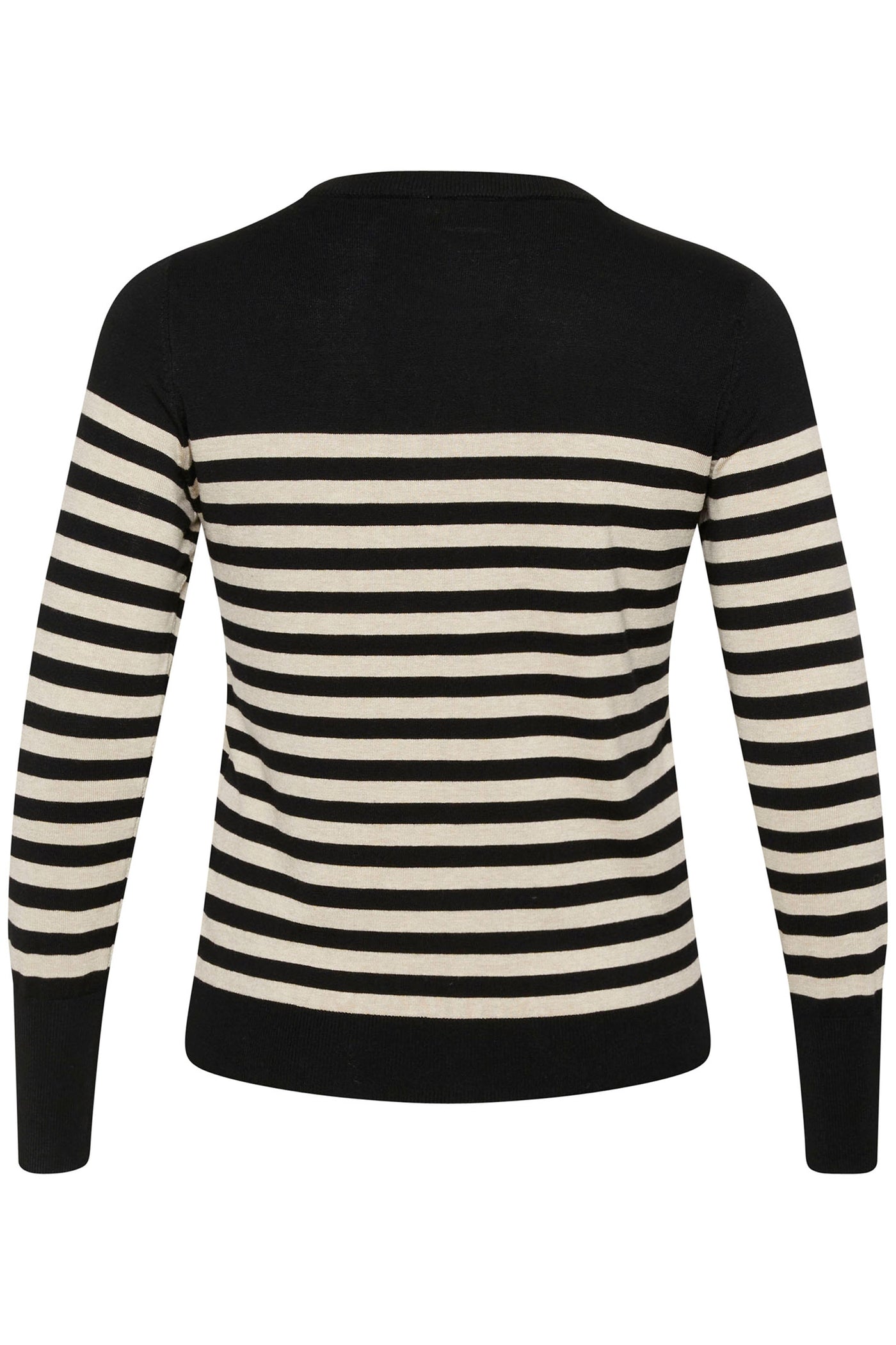 KClizzy Striped Knit Pullover Black/Feather Gray Mel. Stripe - 10582600