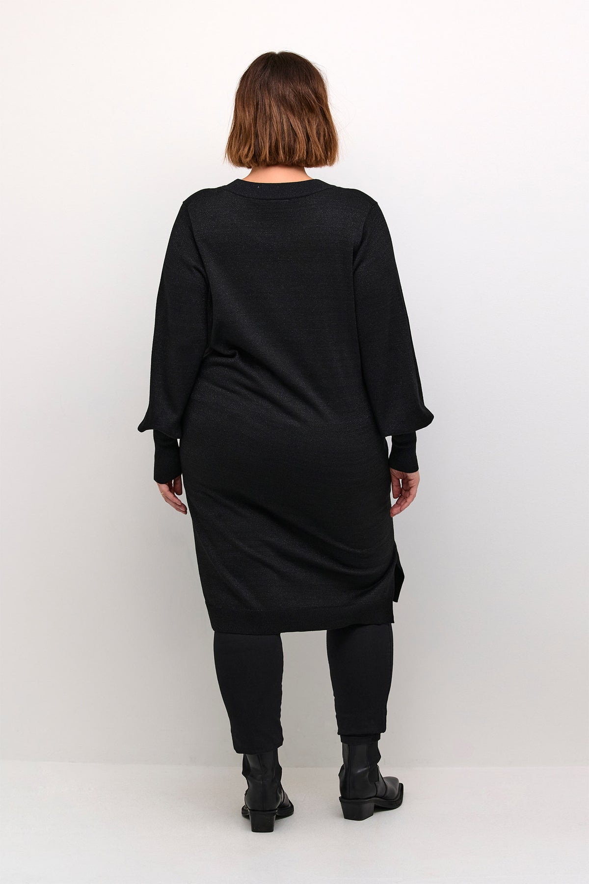 KCregitta Knit Dress Black Metallic - 10582771