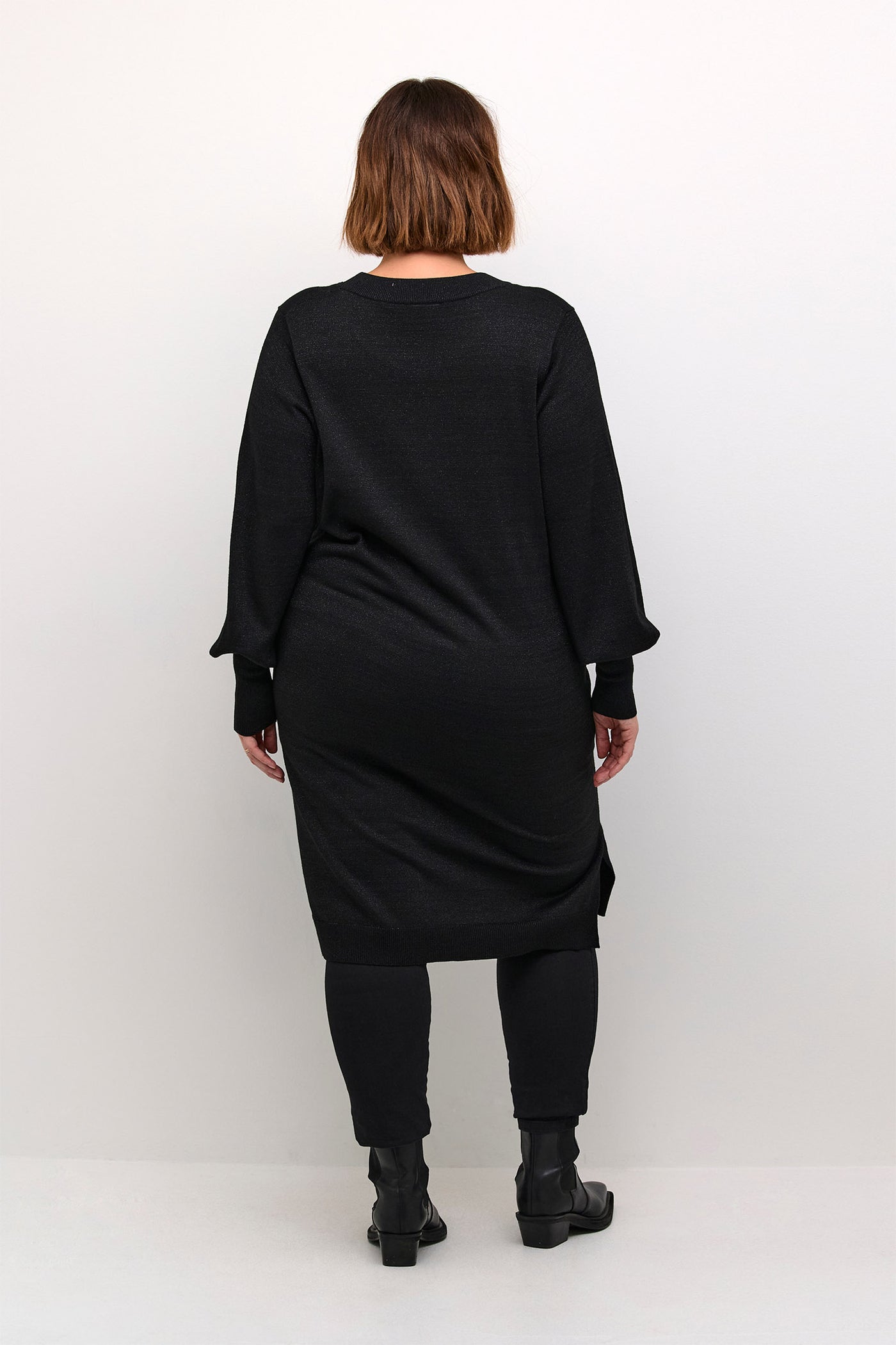 KCregitta Knit Dress Black Metallic - 10582771