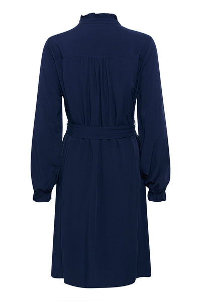 CRVenea Frill Dress Navy Blazer - 10613822 Thumbnail