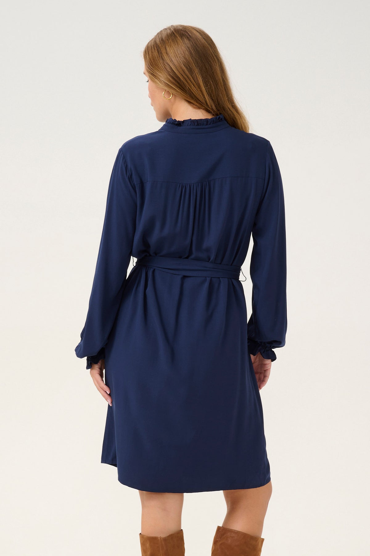 CRVenea Frill Dress Navy Blazer - 10613822
