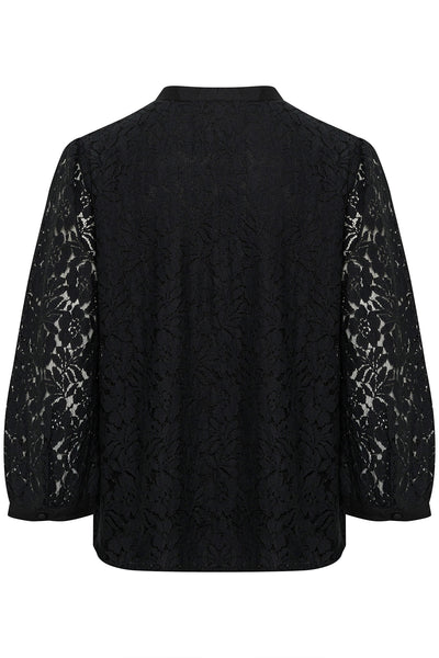 CRKaspis Lace Shirt Pitch Black Thumbnail