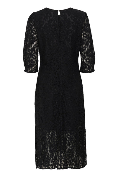 CREbana 3/4 Sleeve Dress Pitch Black - 10614057 Thumbnail