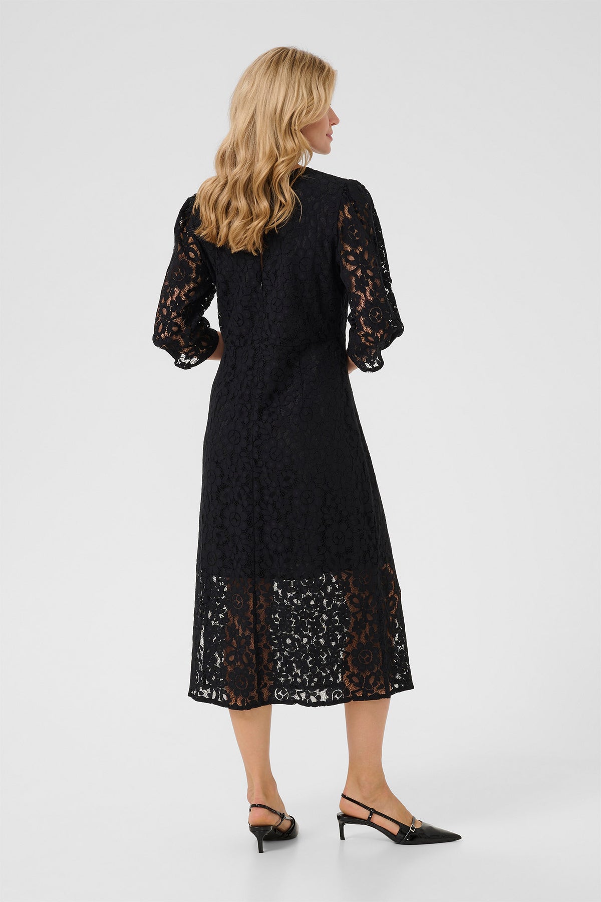 CREbana 3/4 Sleeve Dress Pitch Black - 10614057