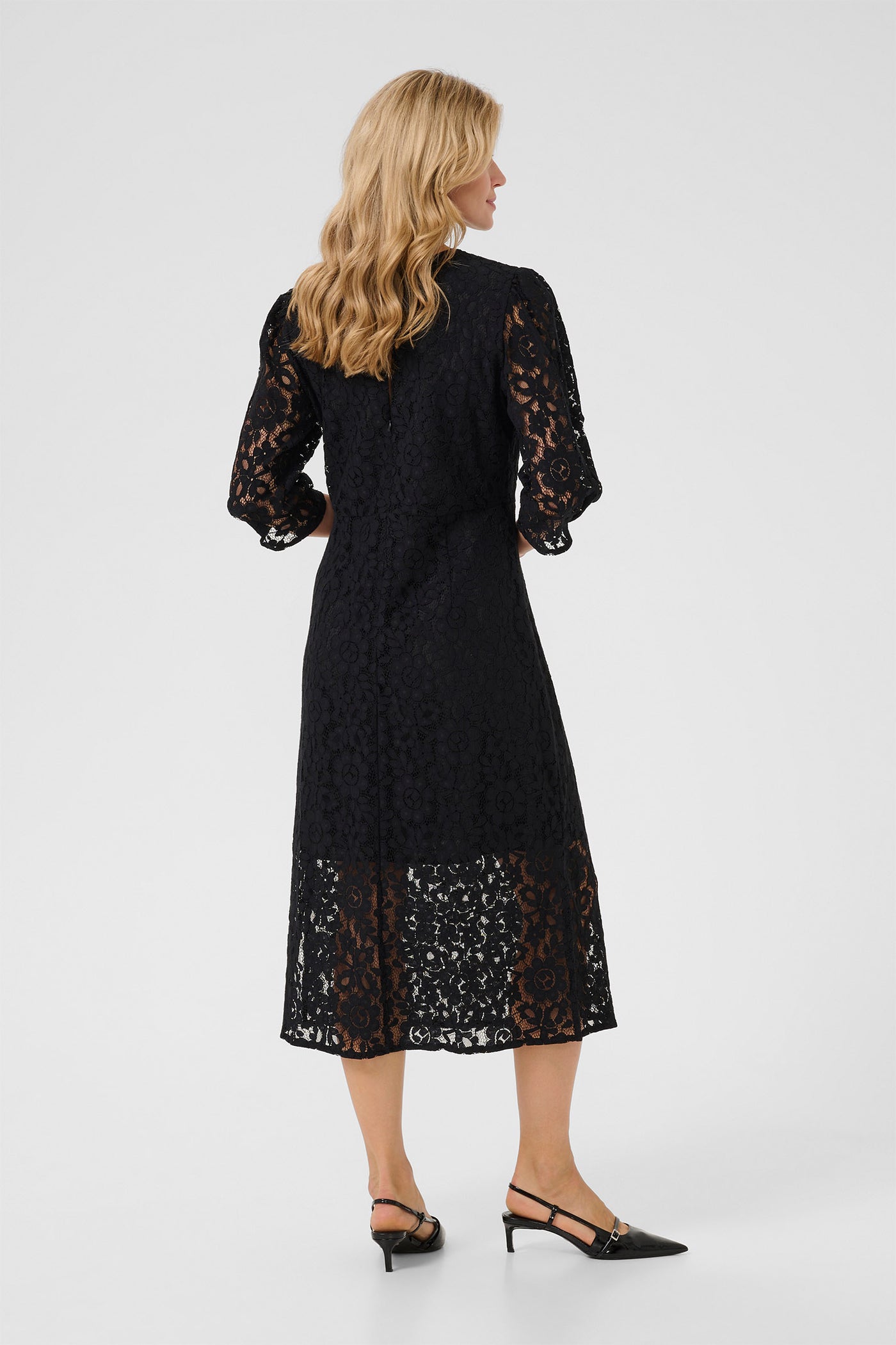 CREbana 3/4 Sleeve Dress Pitch Black - 10614057