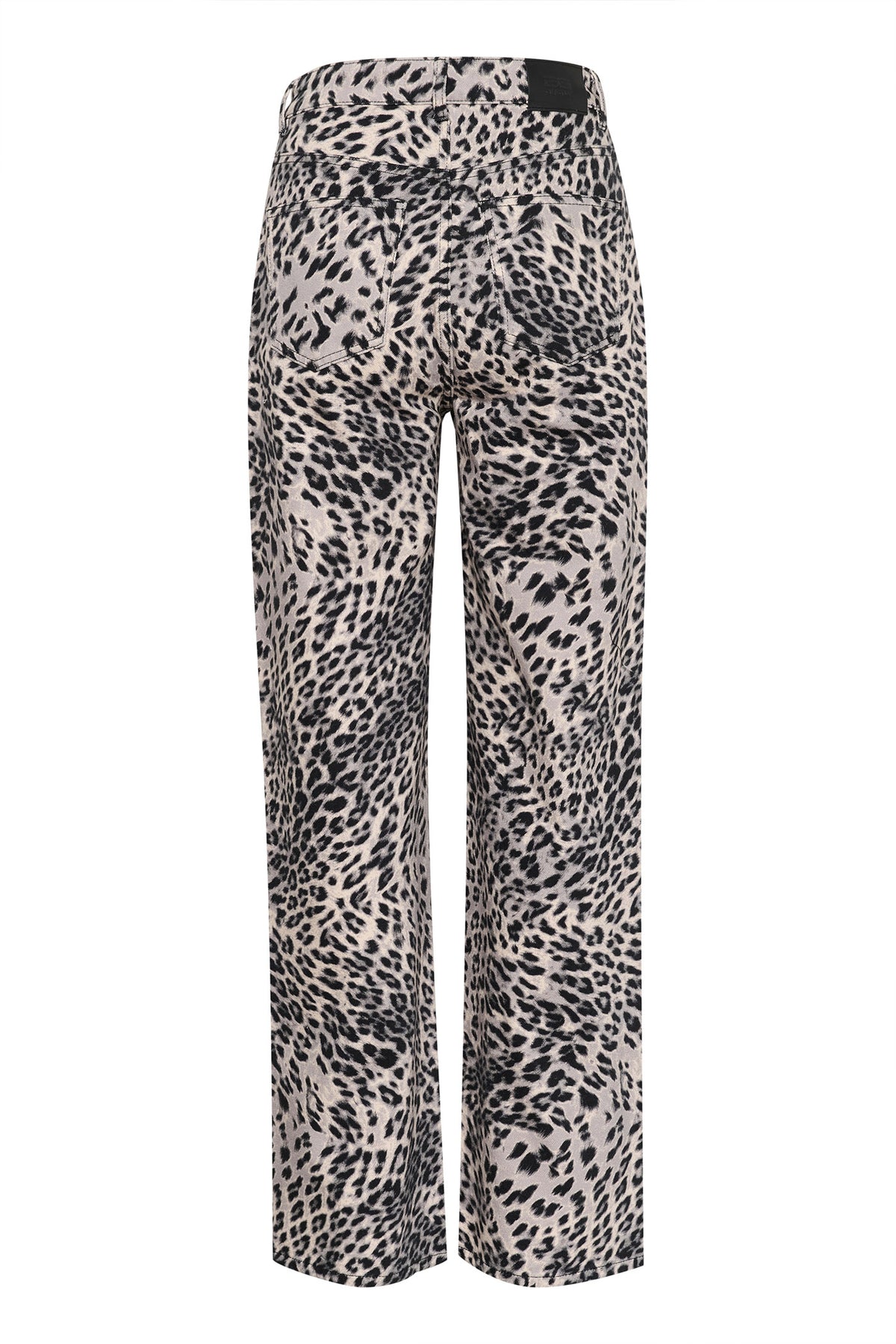 GZleora MW wide jeans Grey leopard - 10910300