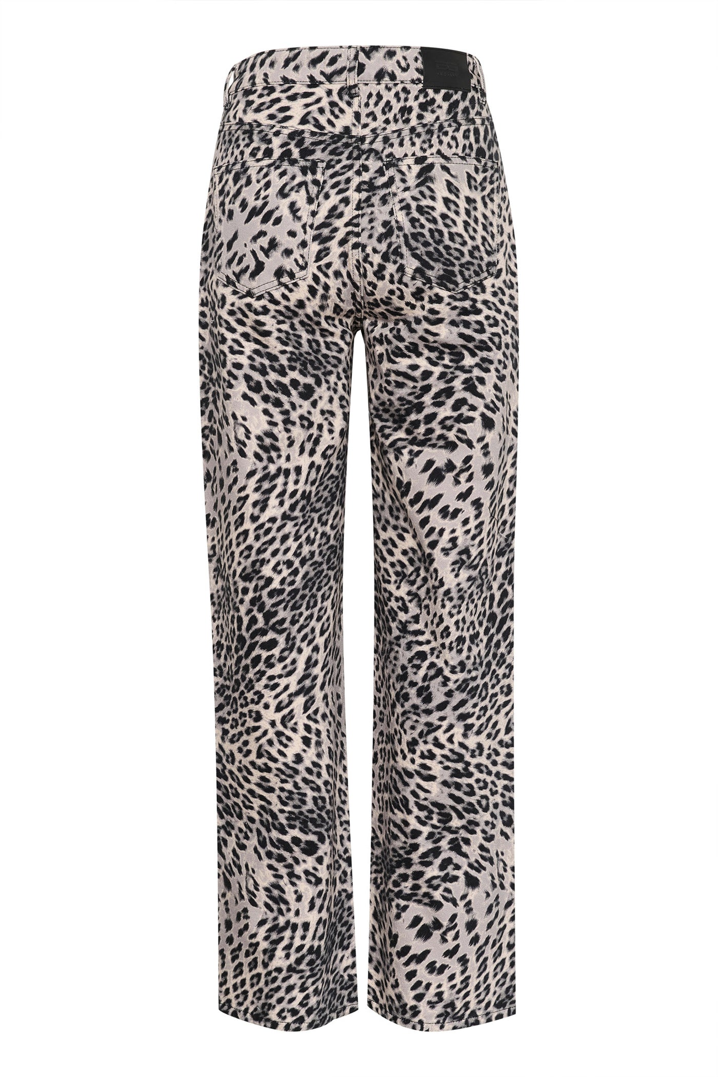 GZleora MW wide jeans Grey leopard - 10910300