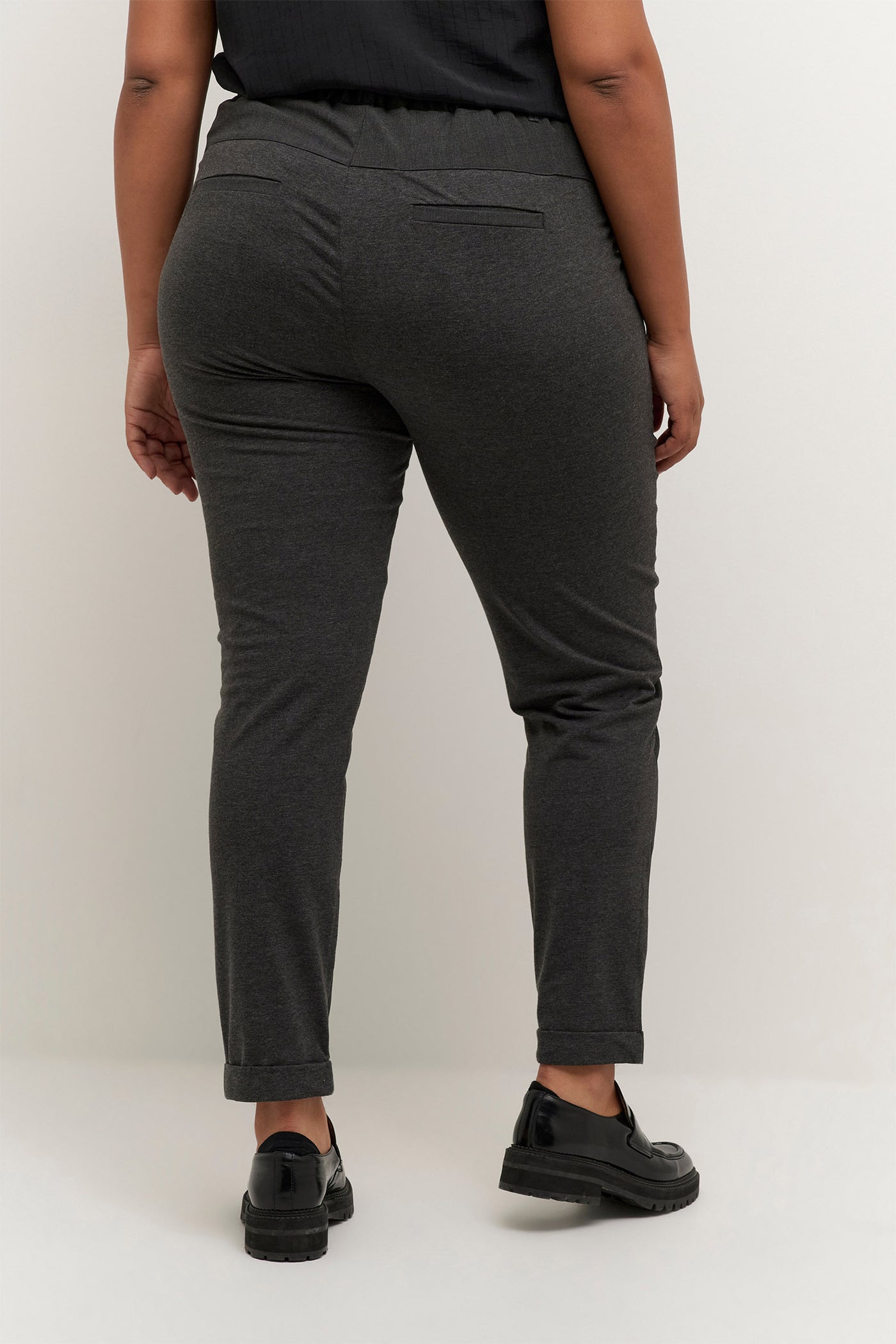 KCjia Belt Pants Dark grey melange - 10580008