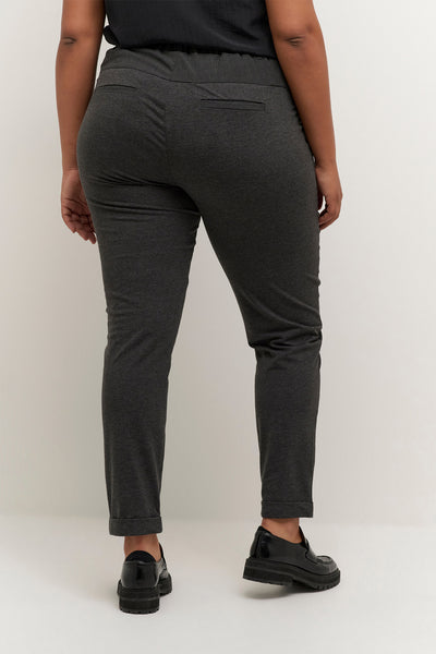 KCjia Belt Pants Dark grey melange - 10580008 Thumbnail