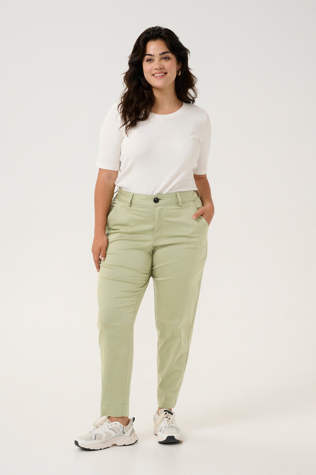 KCleana Chino 7/8 Pants Oil Green - 10581546