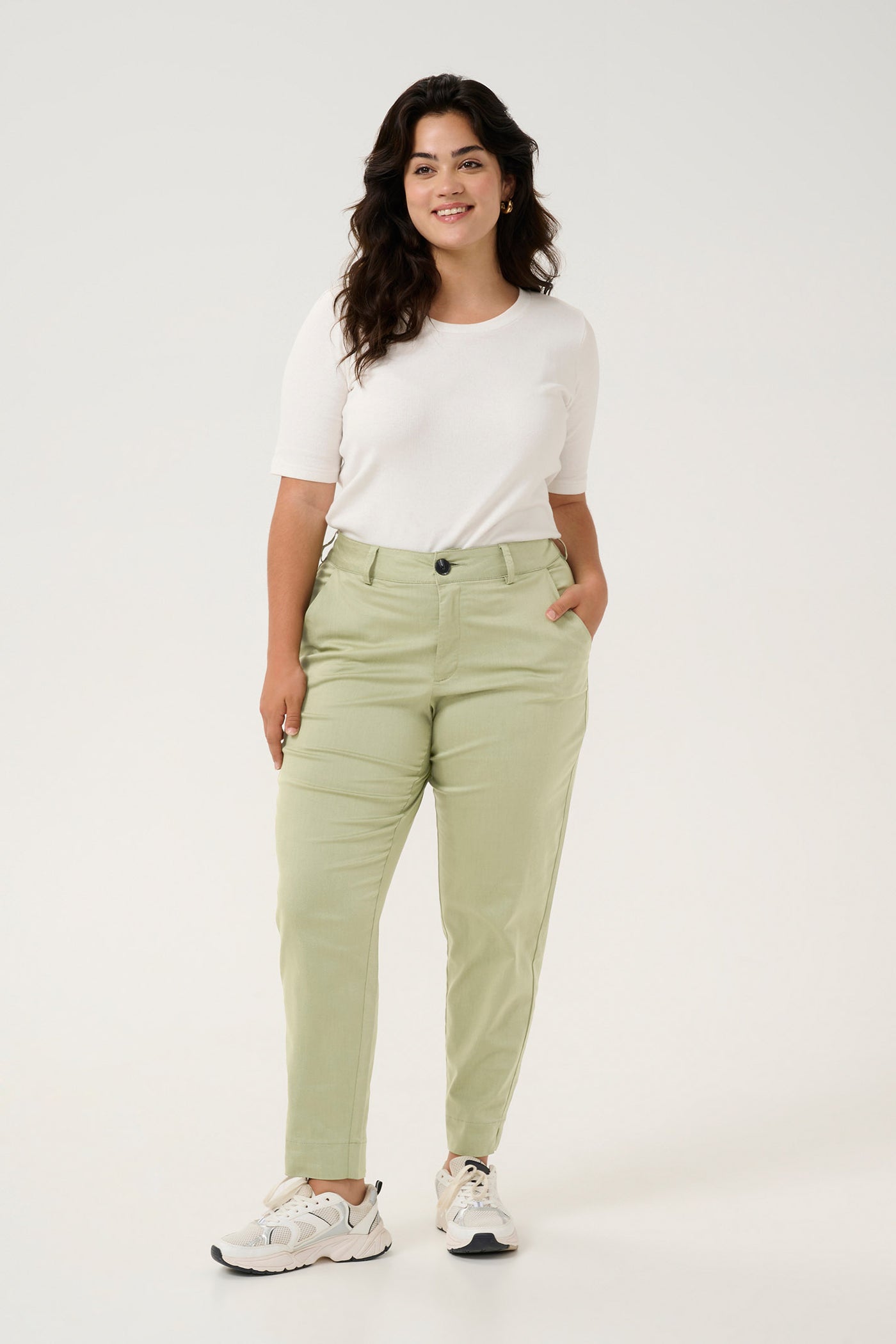 KCleana Chino 7/8 Pants Oil Green - 10581546