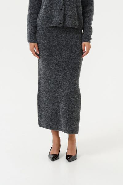 AlphaGZ long skirt Charcoal Melange - 10909672 Thumbnail