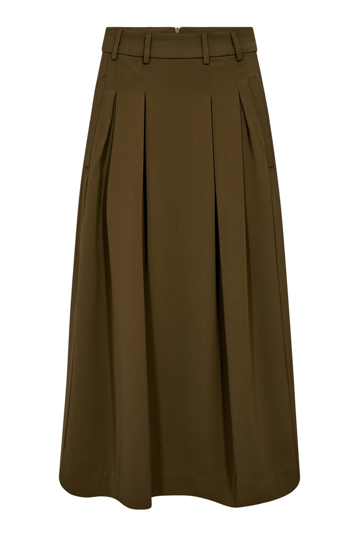 AnyaCC Pleat Skirt 69-Military O - 34178