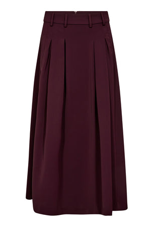 AnyaCC Pleat Skirt 87-Winered
