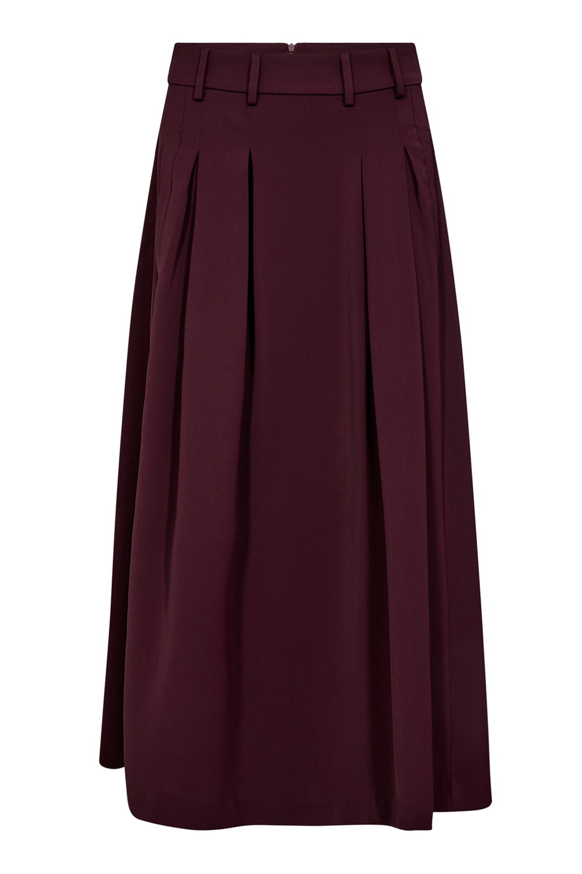 AnyaCC Pleat Skirt 87-Winered