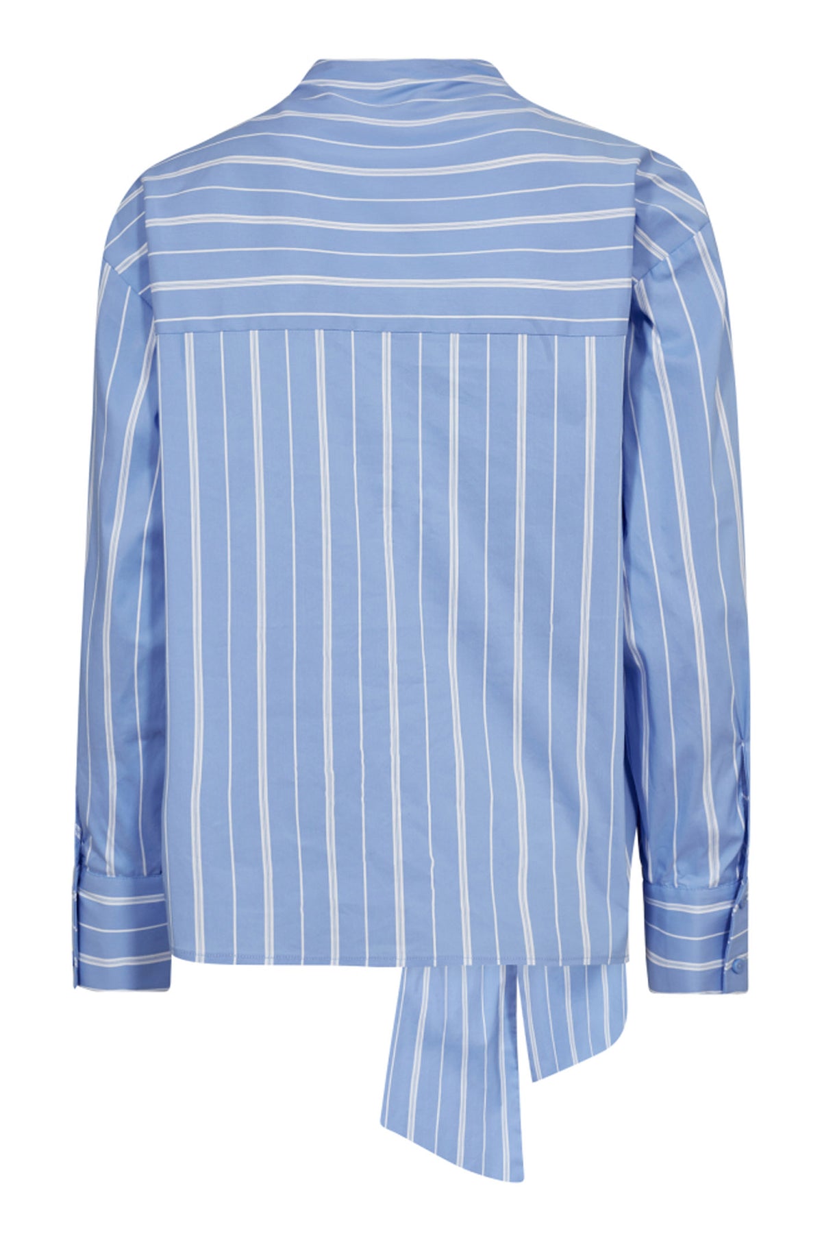 ShiraCC Stripe Bow Blouse 23-Pale Blue