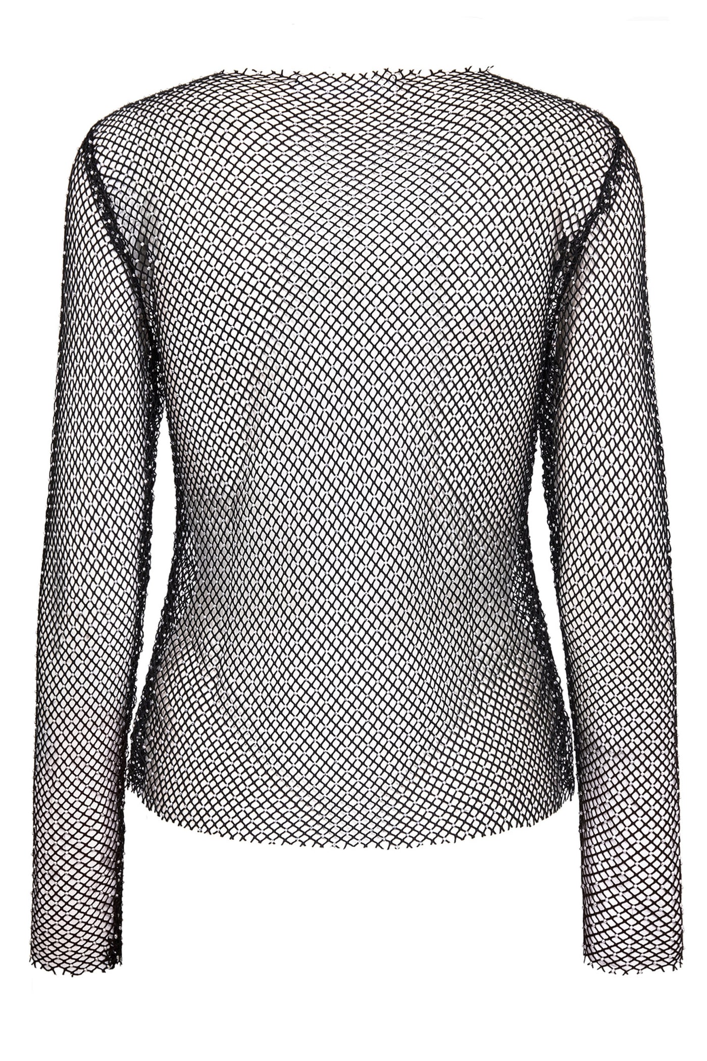 KrystalCC Net Blouse 96930-BlackSilve