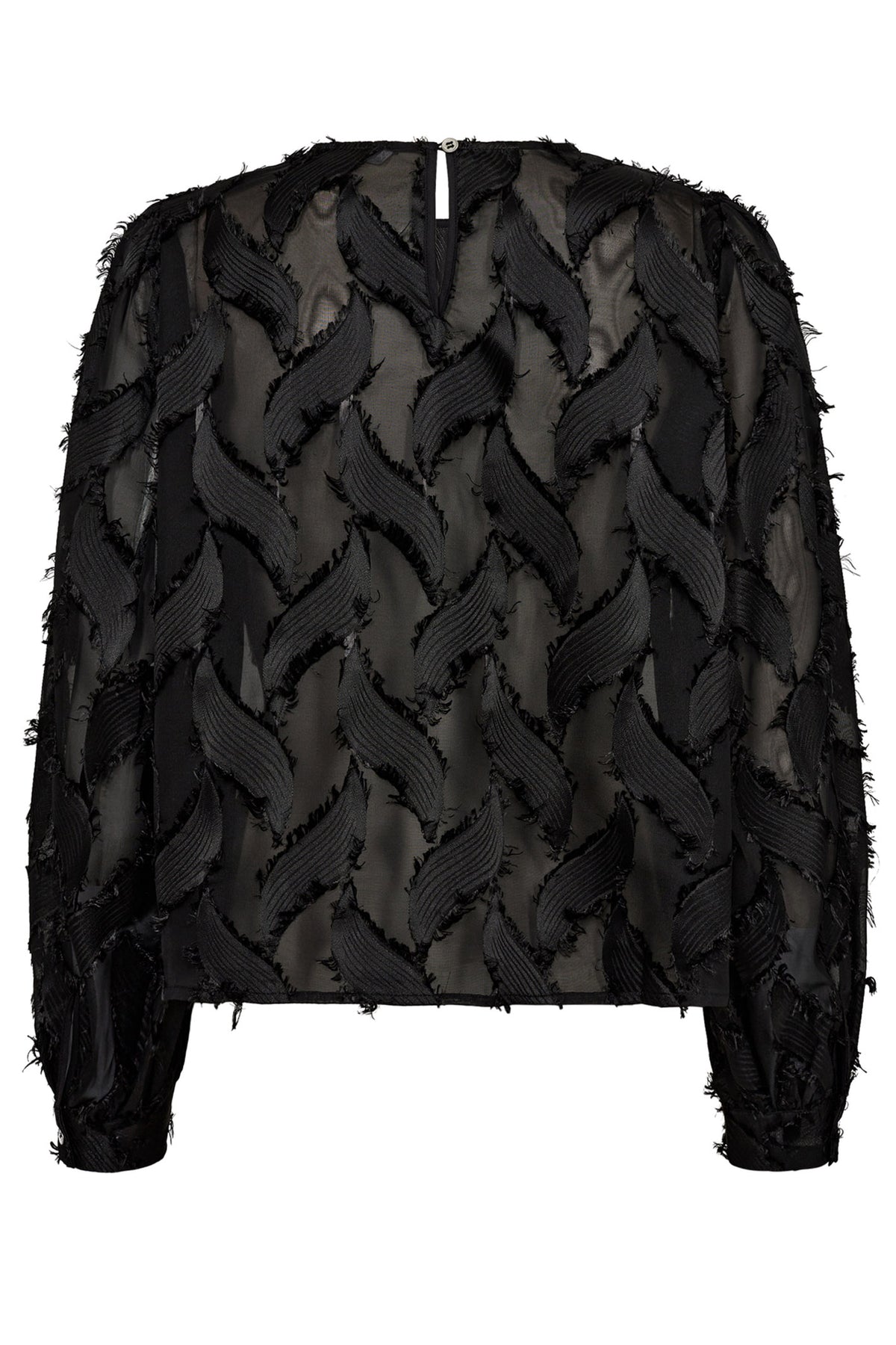 SylvieCC Structure Blouse 96-Black - 35637