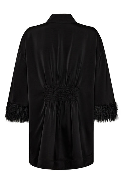 AdnaCC Feather Shirt 96-Black - 35686 Thumbnail