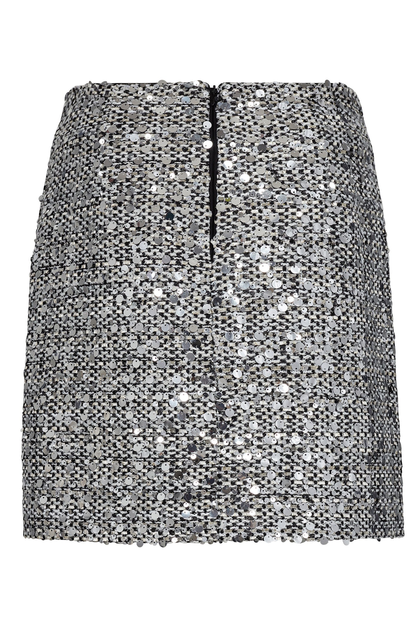 BoucleCC Sequin Mini Skirt 40096-WhiteBlack