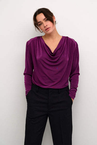 KAgina Jersey Blouse Gloxinia - 10509321 Thumbnail