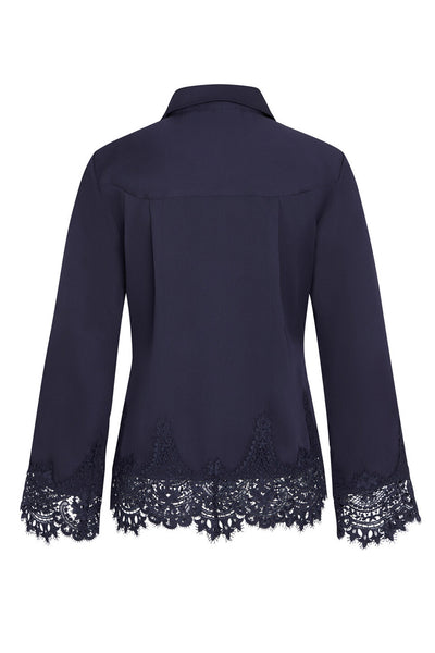 CedarsBBElaina blouse Navy - BBW4270 Thumbnail