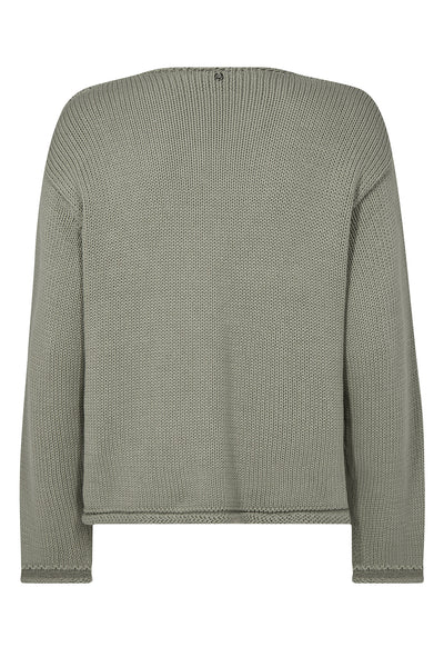 MMBine LS V-neck Knit Shadow - 168060 Thumbnail