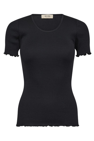 MMElaine O-SS Seamless Silk Te Black - 168300 Thumbnail