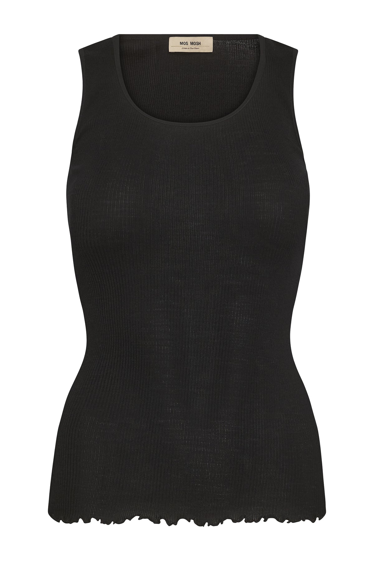 MMElaine Seamless Silk Tank To Black - 168310