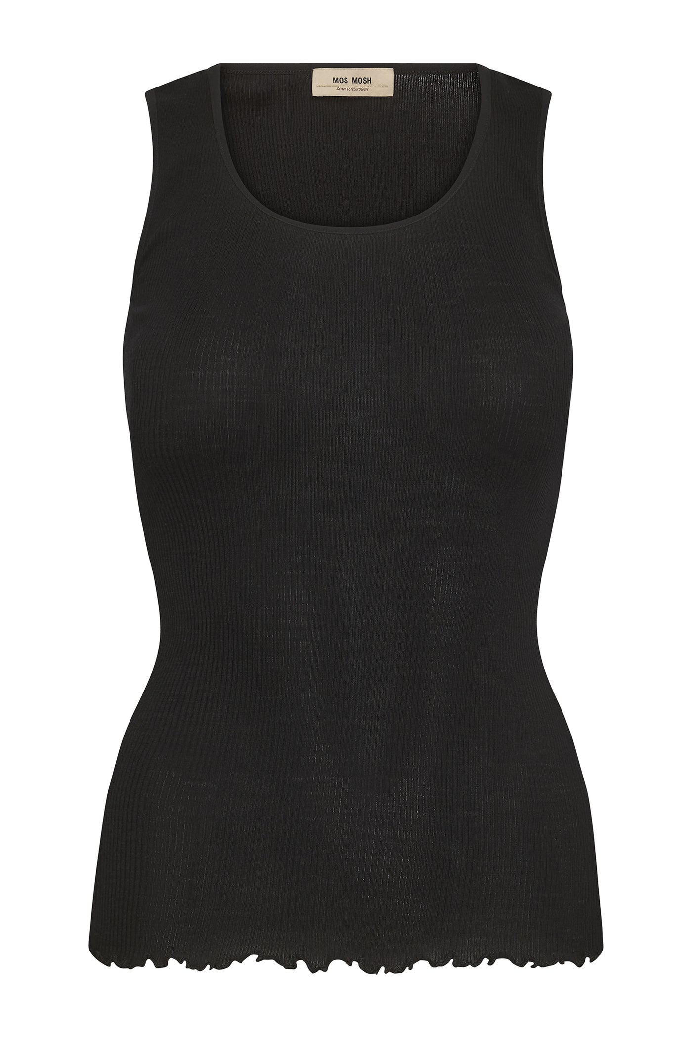 MMElaine Seamless Silk Tank To Black - 168310