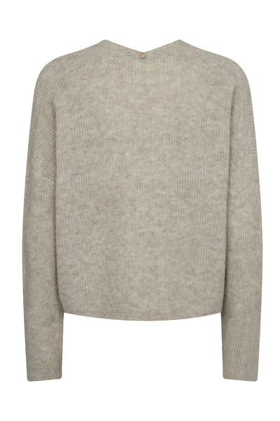 MMThora Relax Knit Cardigan Feather Gray - 168780 Thumbnail