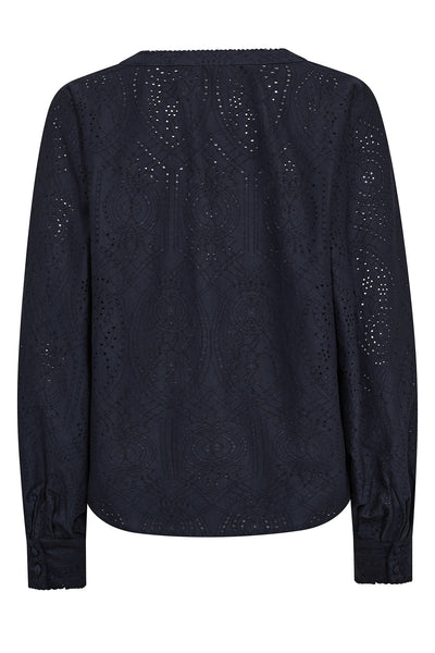 MMYen Sina Lace Blouse Salute Navy - 169430 Thumbnail