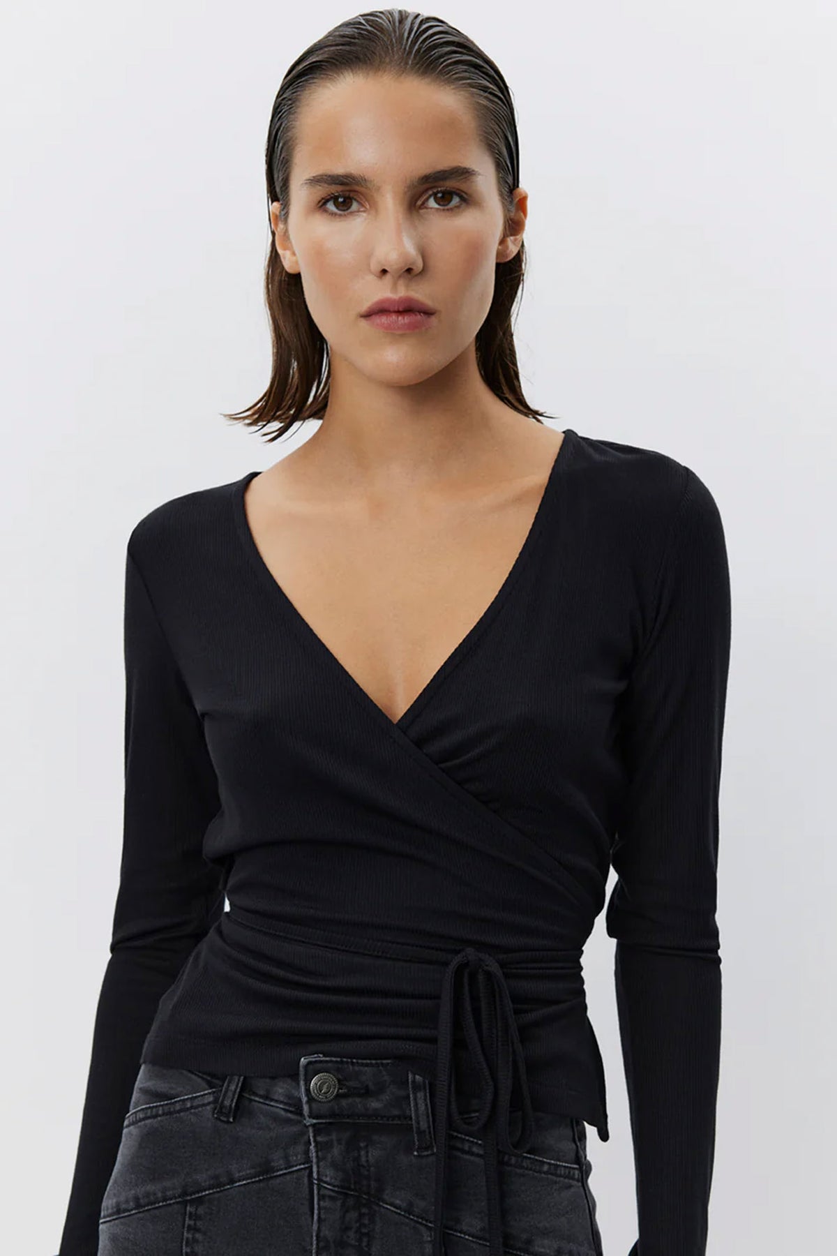 JOODYSW BLOUSE 1000 Black - SNOS558