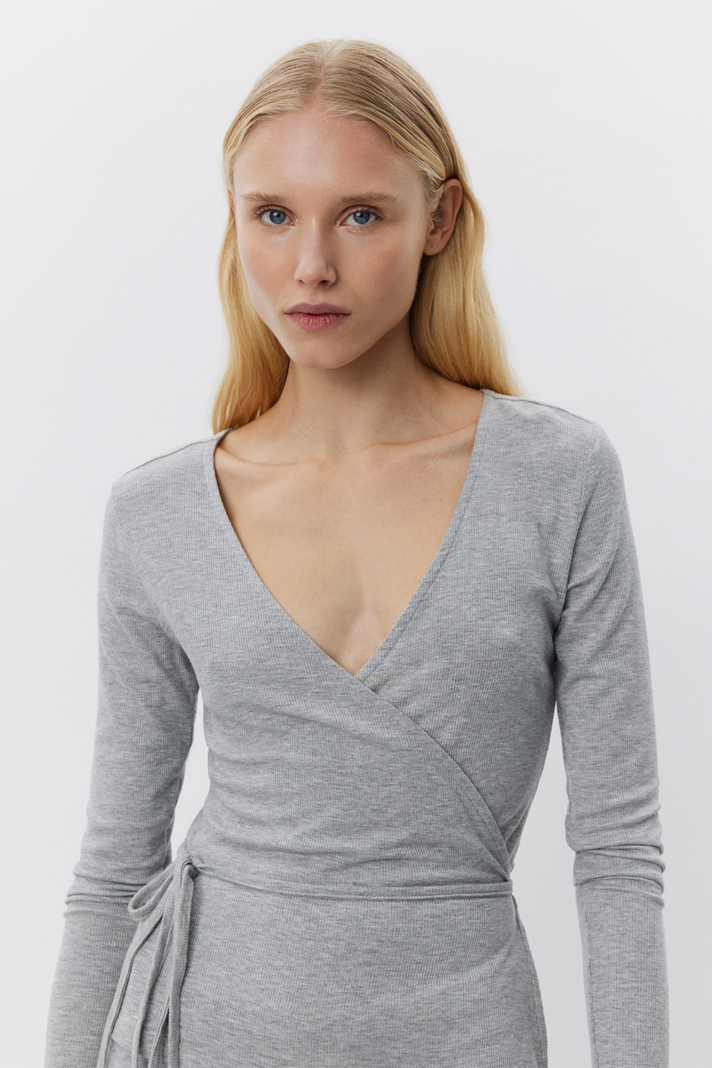 JOODYSW BLOUSE 8000 Grey mel - SNOS558