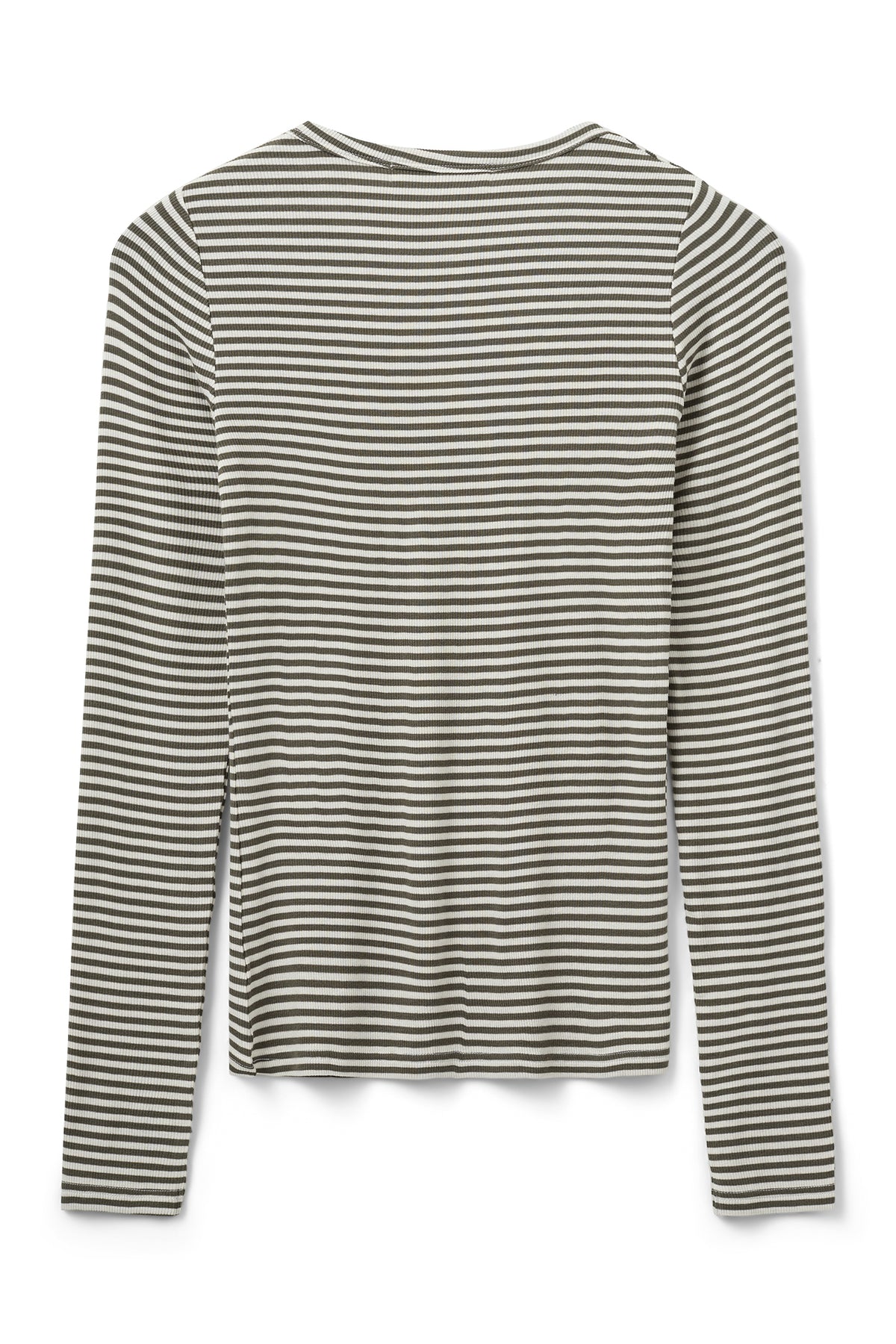 PETRICIASW STRIPE T-SHIRT LONG 3099 Army striped - SNOS433