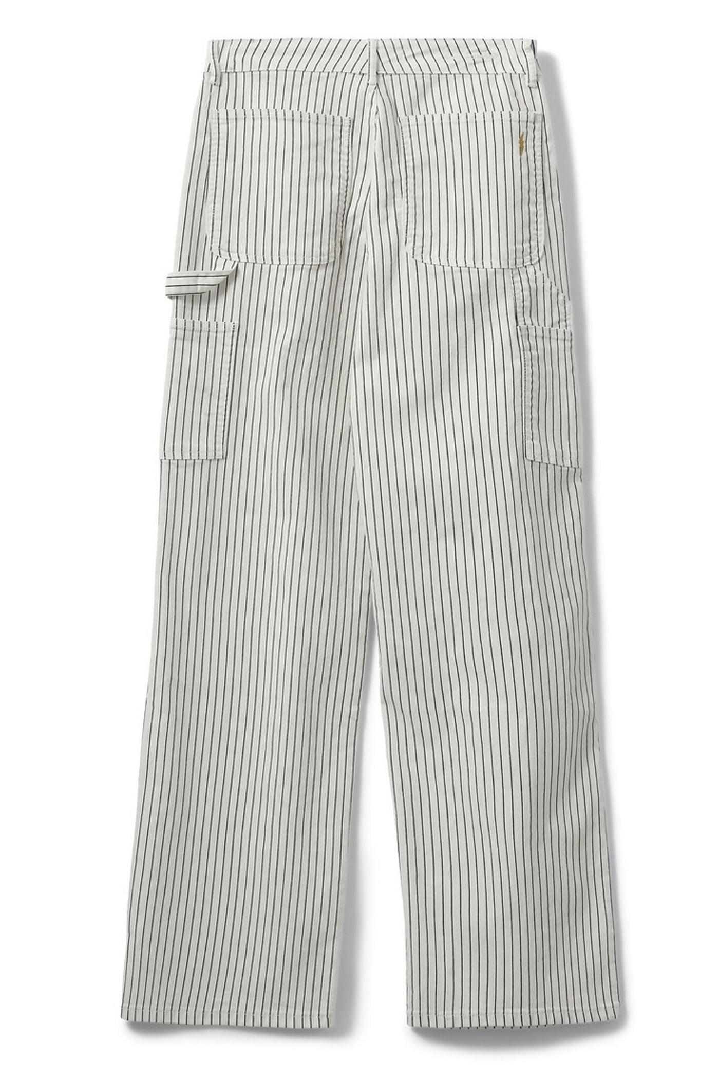 GITTESW TROUSERS 0140 Off White Striped - SNOS250