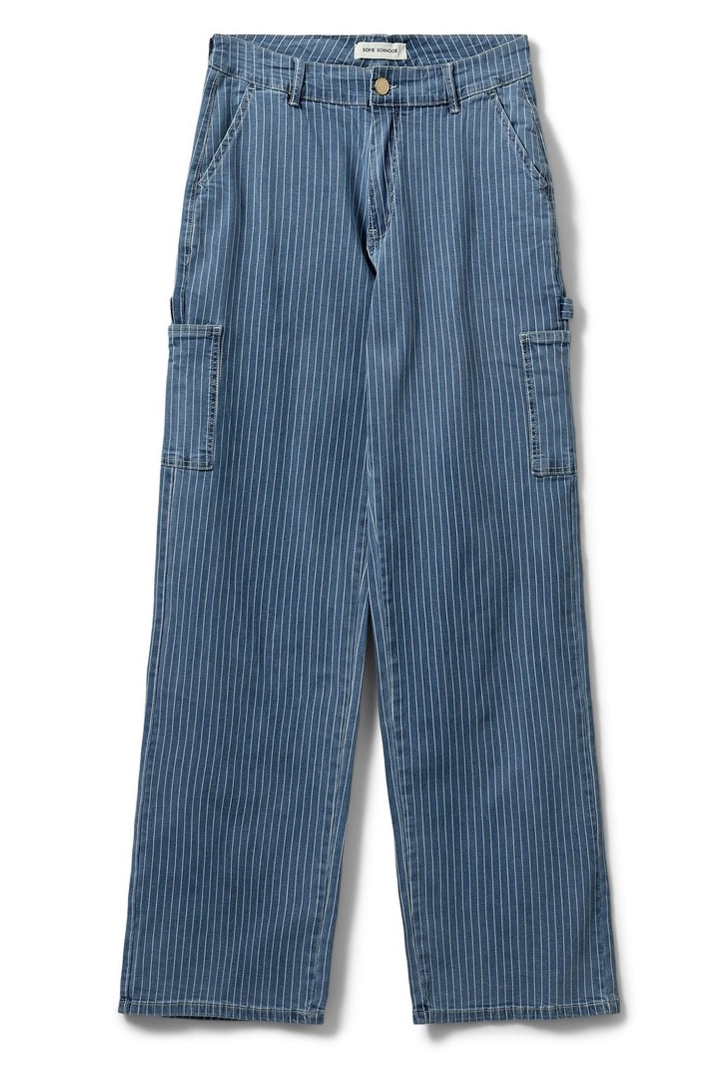 GITTESW TROUSERS 5094 Light Blue striped - SNOS250