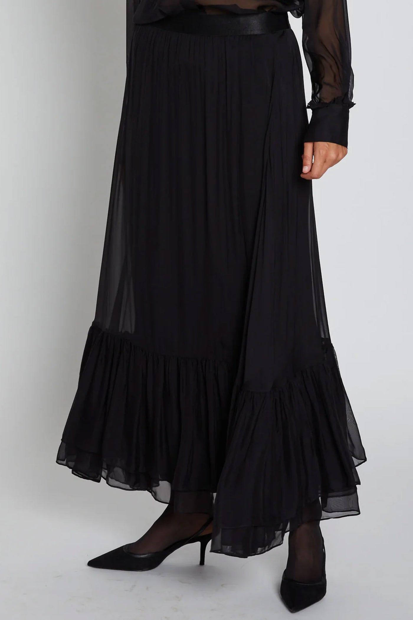 ChiffonBBSkydance skirt Black - BBW4474