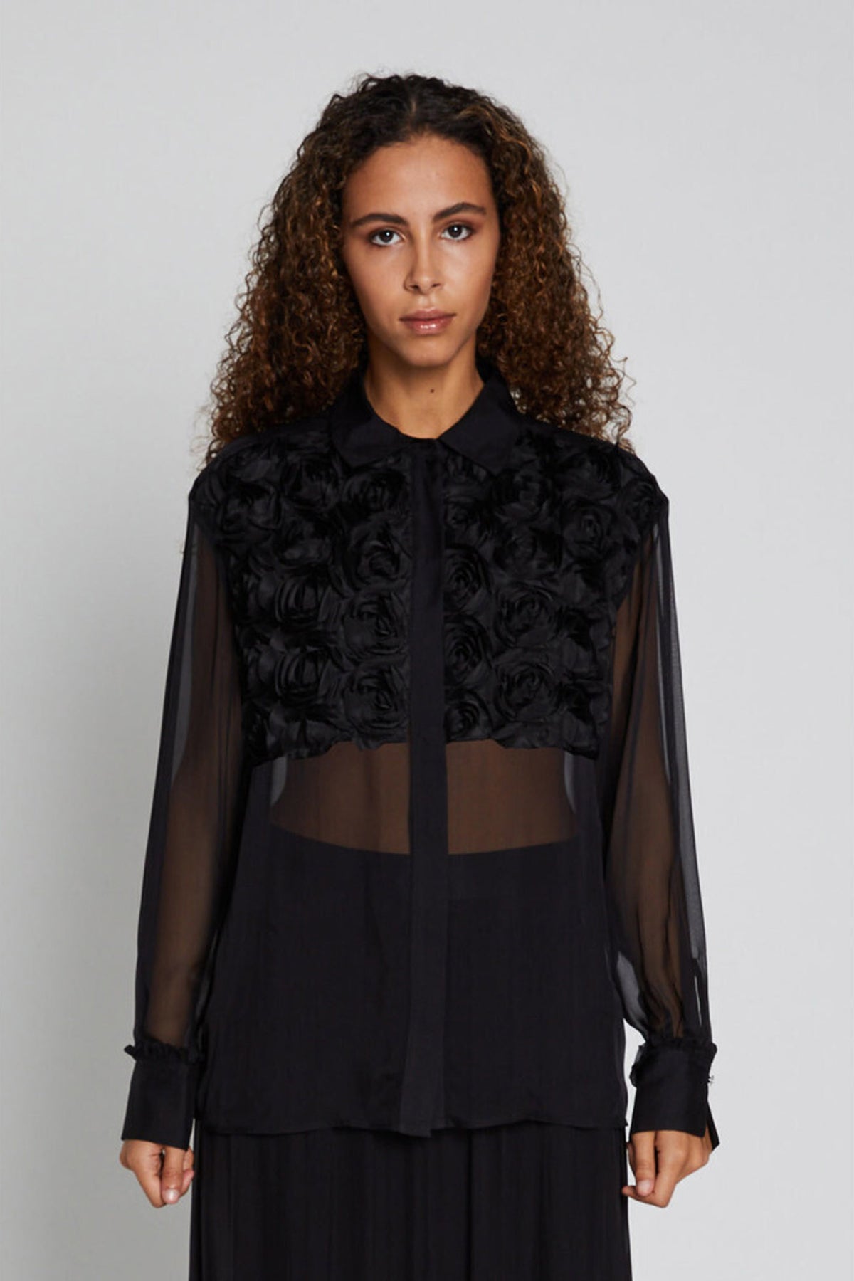 ChiffonBBAsta shirt Black - BBW4473