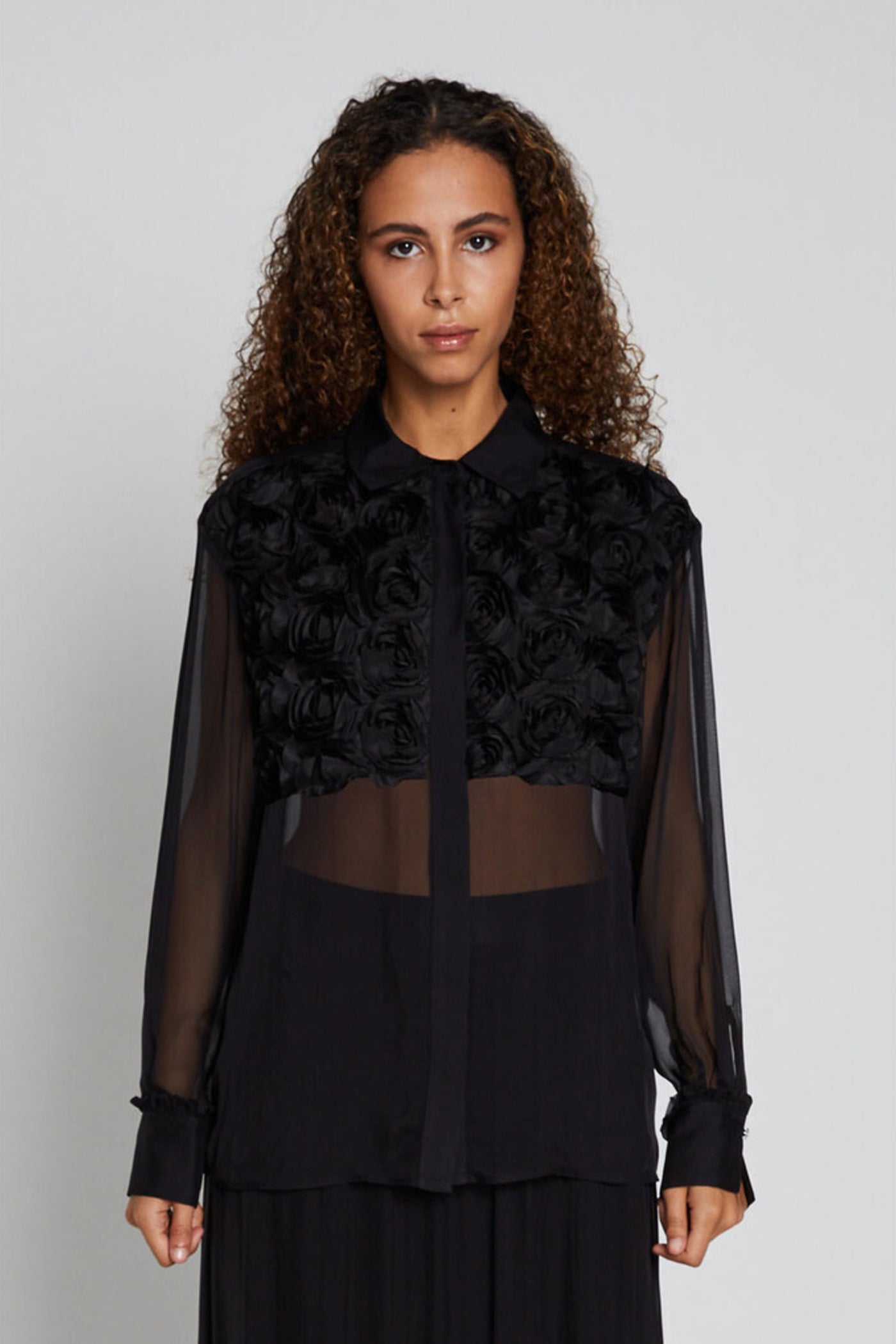 ChiffonBBAsta shirt Black - BBW4473