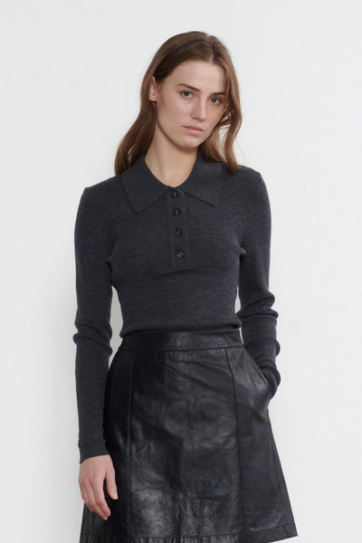 Karli knit 18 Dark grey - 245 759 0 Thumbnail
